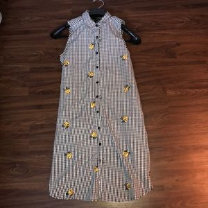 Mlle Gabrielle Plaid floral Summer dress